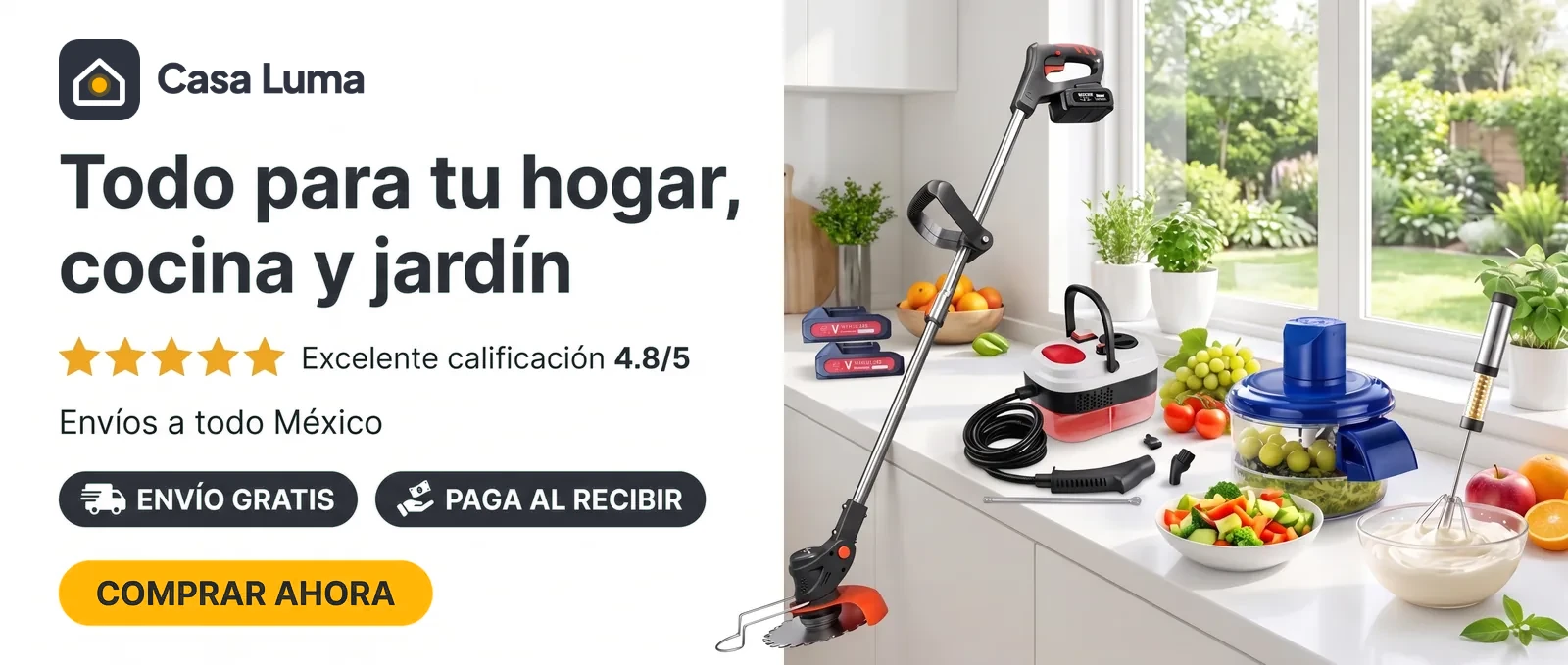 Casa Luma: todo para tu hogar, cocina y jardín. Envío gratis y paga al recibir.